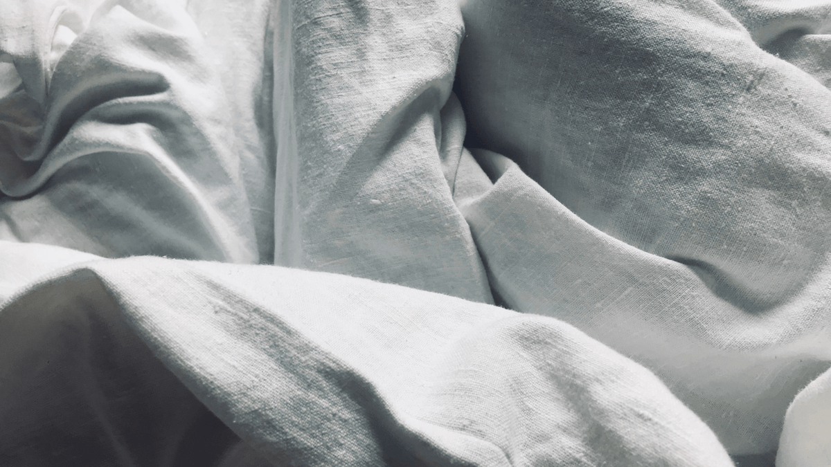 unfolded bed sheets