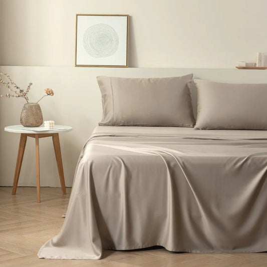 Bamboo Quilt Cover - Taupe